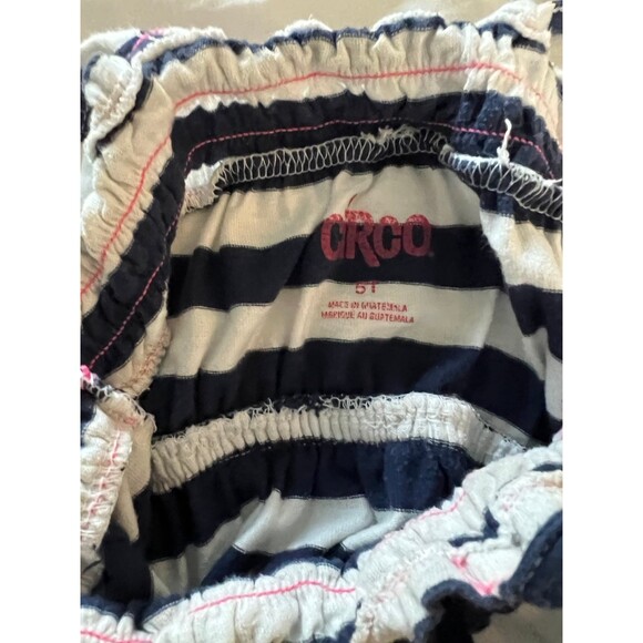 Baby Girls Blue & White Striped Halter Style Summer Cotton Sun Dress by Circo 5T - Picture 5 of 5